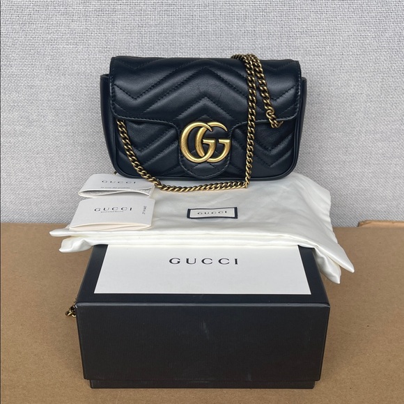 Gucci GC Marmont Mini Quilted Leather Bag - Picture 1 of 7